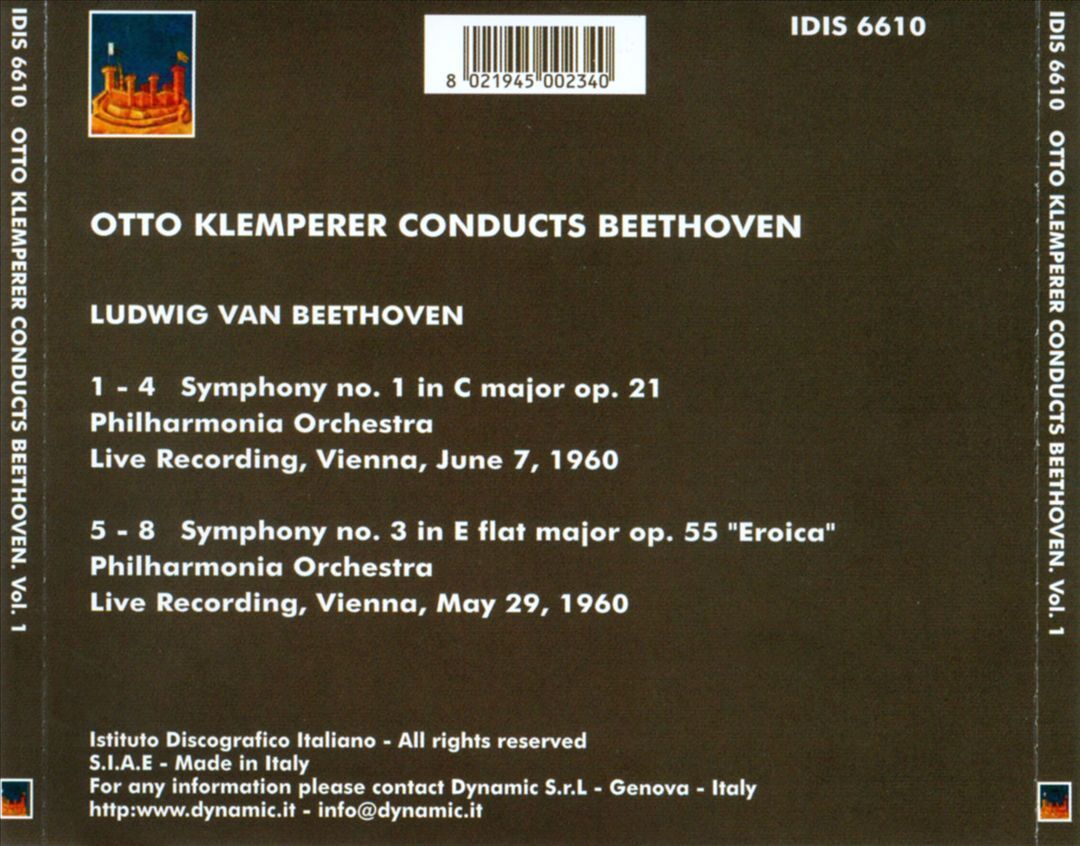 (CD)Otto Klemperer Conducts Beethoven／Beethoven / Klemperer / Phil Orch L.V. Beethoven, Otto Klemperer, Philharmonia Orchestra
