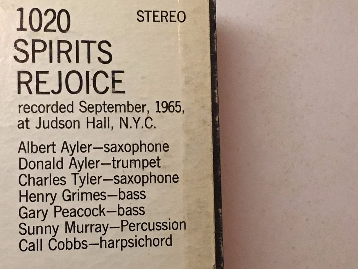 米LP  Ayler Spirits Rejoice ESP1020 ESP DISK /00260 ALBERT AYLER -Spirits Rejoice ~ESP 1020 [Recorded: 1965] w