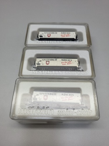 (3) Marklin Z-scale 8602 Spartenbrau Munchen Beer refer Car, Boxed, Fast Ship - Picture 11 of 12