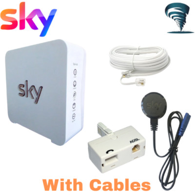 Sky Hub SR101 Wireless Latest Internet White Router Genuine Full Kit ...