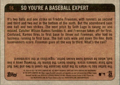2021 Topps Heritage #16 Sixto Sanchez RC Rookie In Action Miami Marlins - Picture 2 of 2