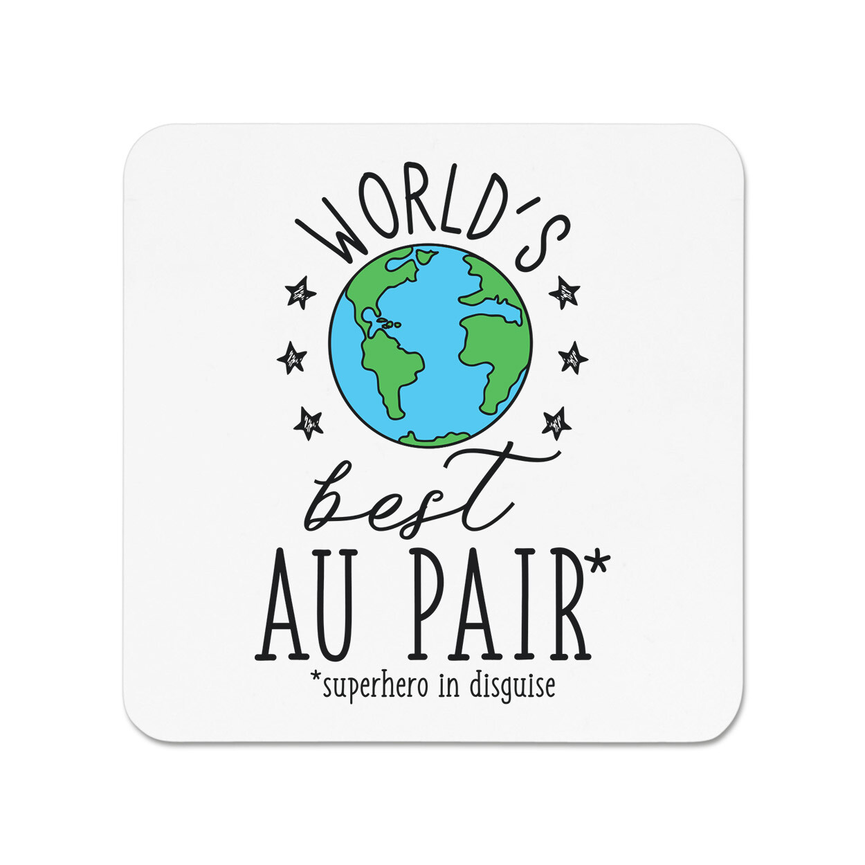 World's Best Au Pair Fridge Magnet Funny Joke Best Awesome Child Minder Carer