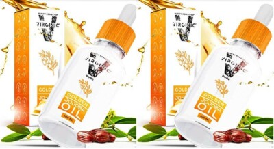 2 PACK Jojoba Oil Pure Natural Cold Pressed Moisturizer Face Hair Serum Lip Balm