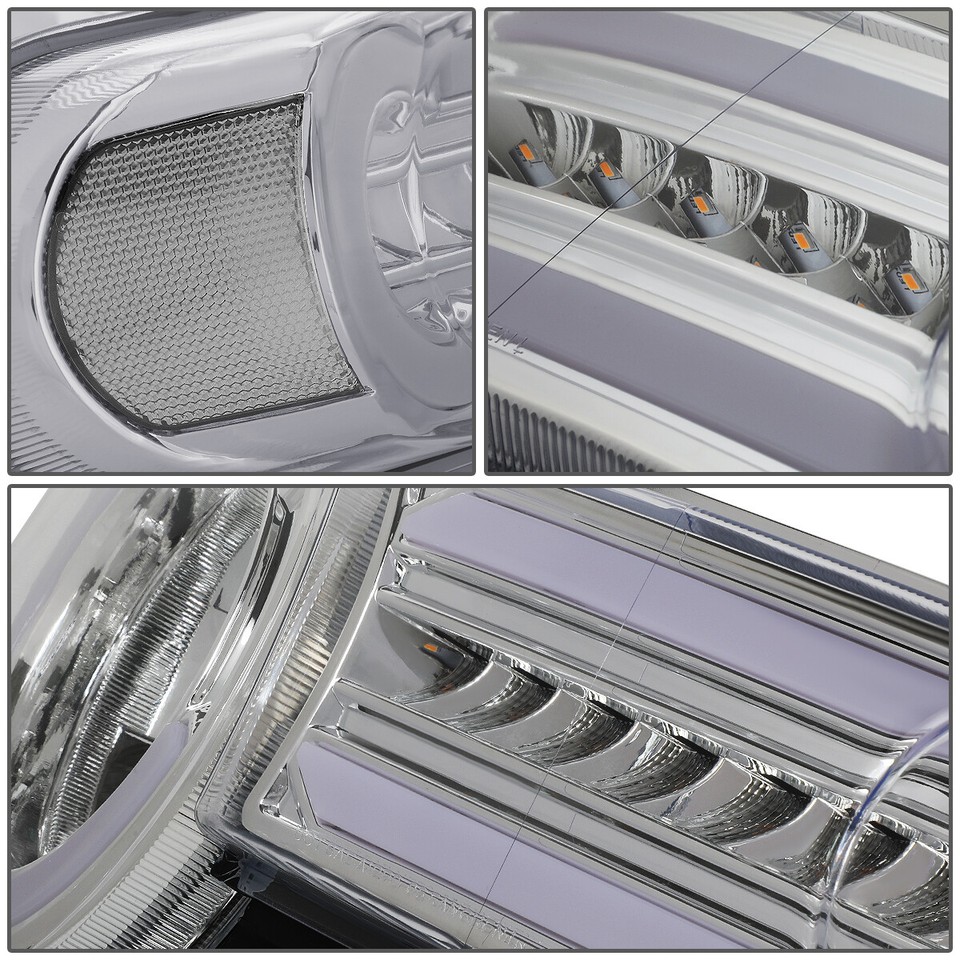 For 07-14 FJ Cruiser: 3D LED Bumper Lights – Chrome/Clear With Sequential Turn Signals - View #6