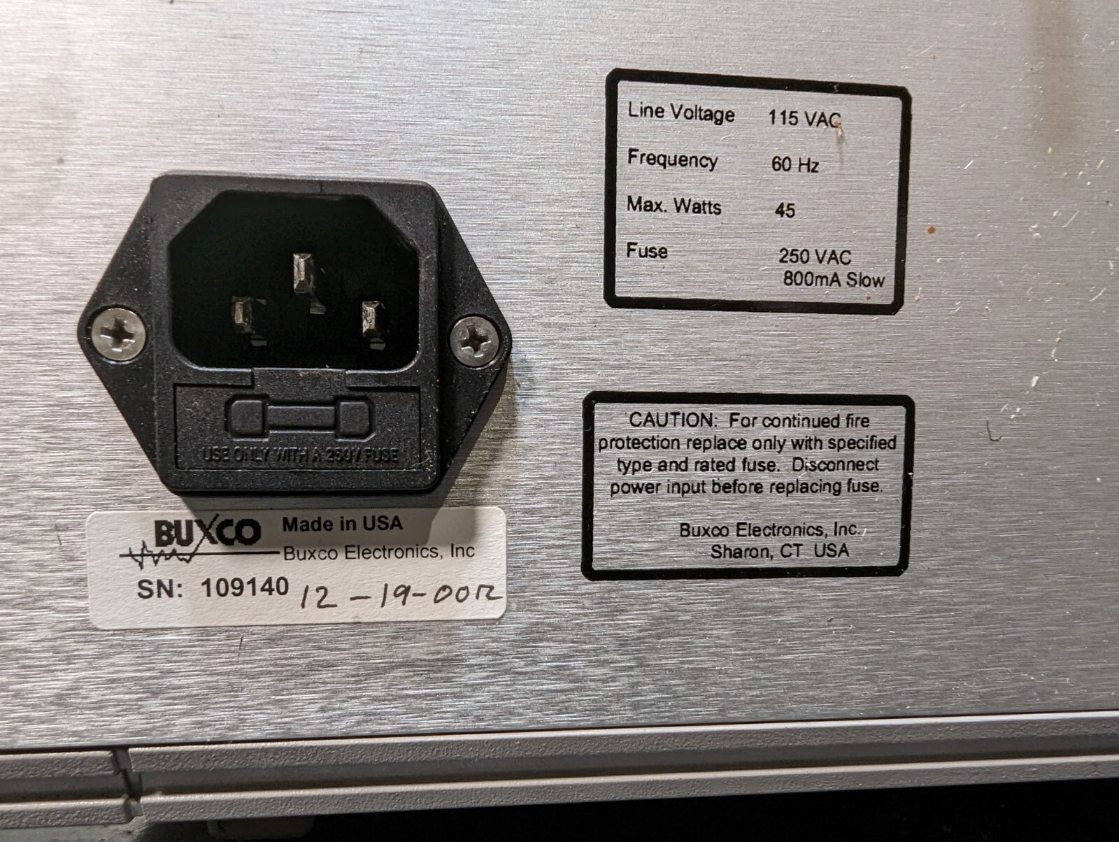 Buxco Electronics Control - 10 Aerosol Delivery Unit