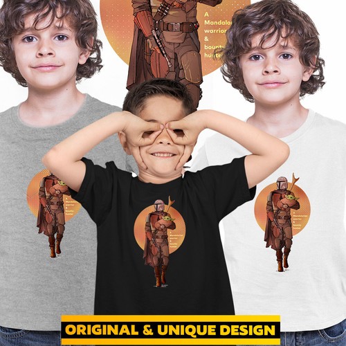 The Mando T-Shirt Star Fans Baby Yoda Funny Birthday Gift Men Tee Top - Picture 21 of 28