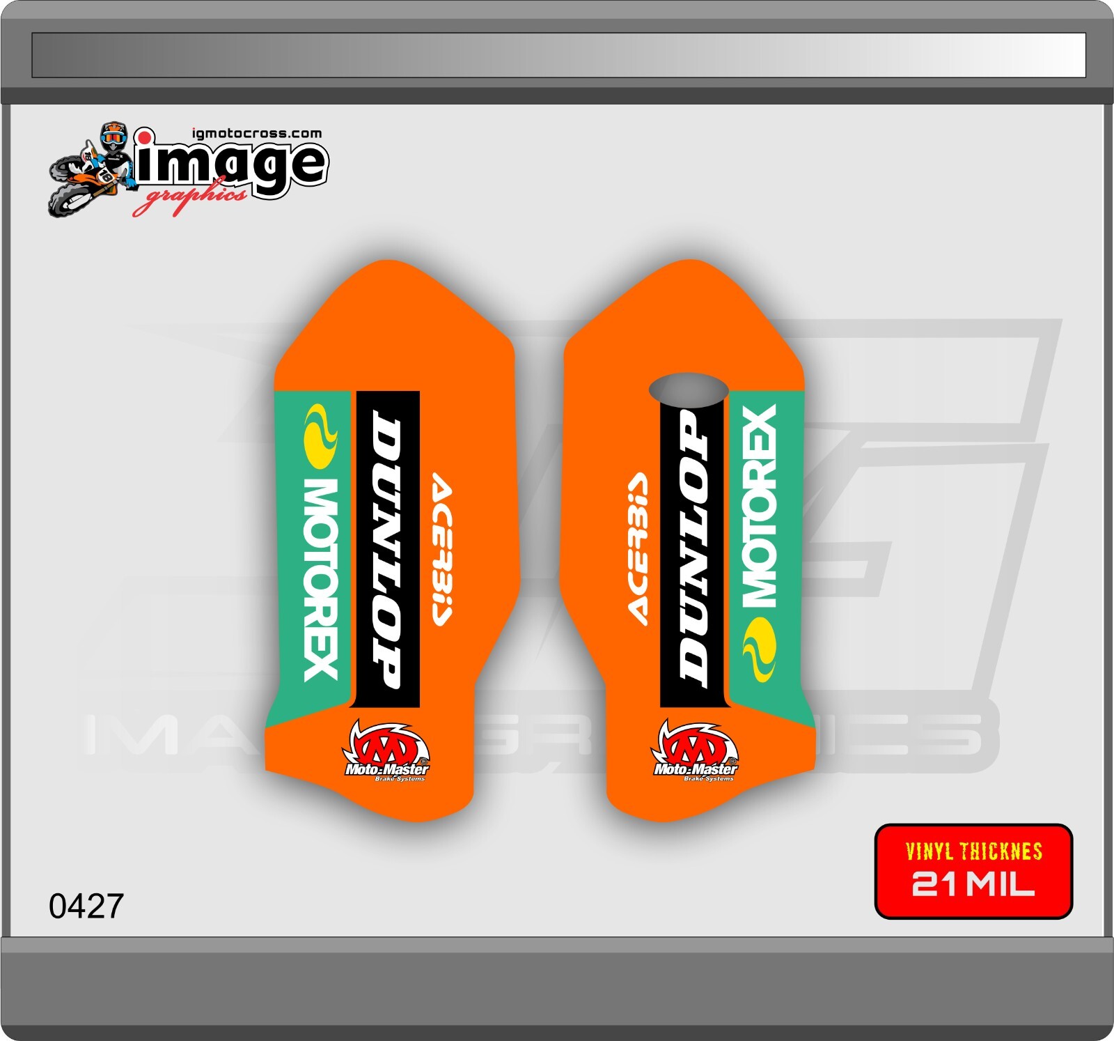KTM fork guard decals stickers graphics 1522 sxf mxc exc xcf 125500