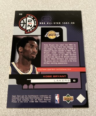 【希少品】THE BEST OF THE NBA 洋書 1997-98 Upper Deck To The Net All-Star #172 Kobe Bryant