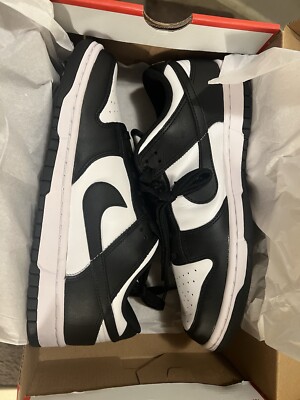 Size 10 - Nike Dunk Low Black White Women