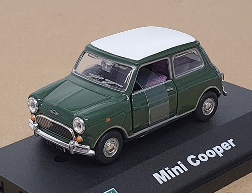 Cararama 1/43 Scale Diecast CARA08 - Mini Cooper - Green/White
