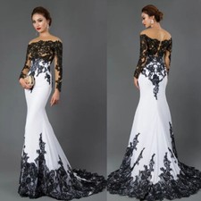 Mermaid Mother Elegant Of The Bride Dresses Lace Off Shoulder Long Sleeve Lace