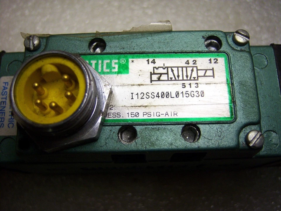 Numatics ISO1 5 针 B.H.IN COND I12SS400L015G30 阀门 — 第 2/4 张图片