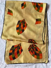 Vintage Seidenschal Fisba Stoffels 180cm x 35cm SCARF