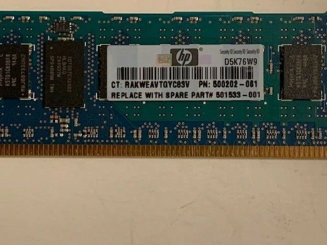 Hynix (2x2Gb) DIMM DDR3 1333 PC3-10600 Memory HMT125R7BFR8C-H9 500202-061 501533 - Image 2 of 3