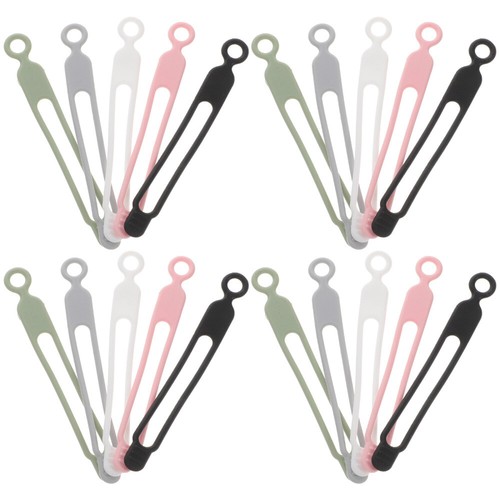 20 Pcs Ties De Gestionnaire Fils Voyage Liens Organisateur Cordon