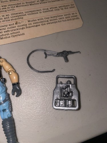 GIJOE 1985 DREADNOK TORCH 100% Complete with Filecard G I GI JOE - Picture 11 of 12