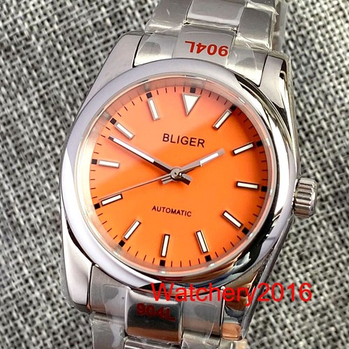 BLIGER 36mm Blue Pink Dial Luminous Japan NH35 PT5000 MIYOTA Automatic Men Watch - 第 132/156 張圖片