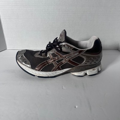 ASICS TN786 Running Shoes Y2K 2000s Silver Brown Mesh Sneakers Women's 8.5 EU 40