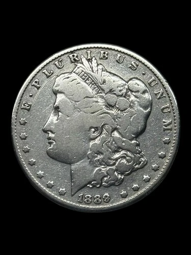 1889 Morgan Silver Dollar, Circulated, Cleaned, See Description. Free Gift!💵