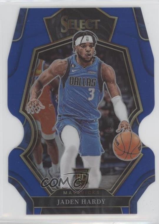 2022-23 Panini Select Premier Level Blue Prizm Die-Cut /249 Jaden Hardy #174 4w8