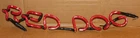 Vintage Red Dog 22" Neon Sign Glass Tube Tubing Replacement Section Parts AS IS