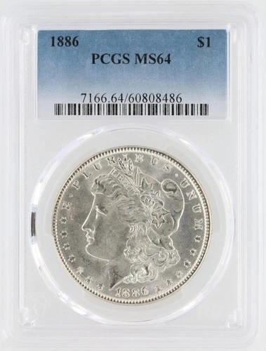 1886 Morgan Silver Dollar PCGS MS64 S$1 Philadelphia Minted No Reserve