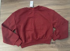 Wild Fable Berry Maroon Pullover Sweatshirt Crew Neck Long Sleeve Women s XL