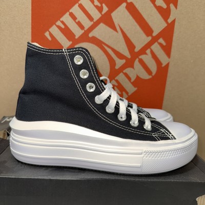 Women's Converse Chuck Taylor All Star Move Hi Black - Size 6, 568497C