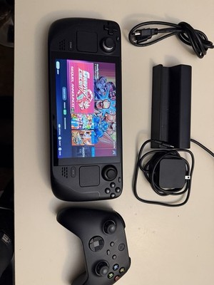 Valve LCD Steam Deck 256GB with Case Docking Station Charger and Controller MINT