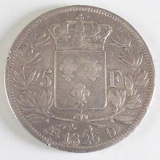 5 Francs, Karl X, Silber, 1826 D, Frankreich (1311)