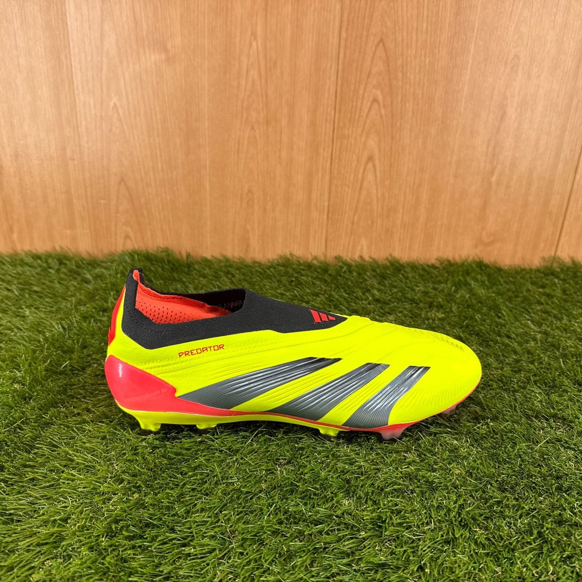 adidas Predator 24 Elite Laceless FG Solar Yellow IE2366 Men's 8.5
