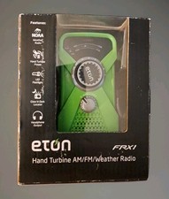 Eton FRX1 Hand Powered AM FM Weather Radio Flashlight LED Rechargeable New Brcs2