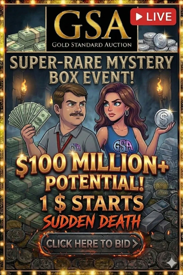 $1 Starts! Rare Coins & Sudden Death Silver Vault w/ Amy & Andrei