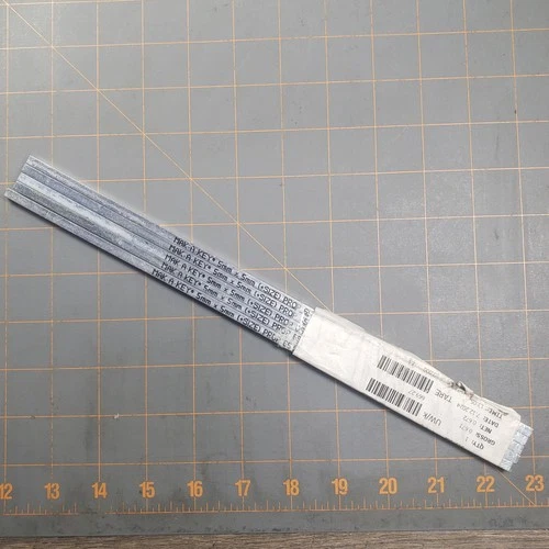 (Lot of 5) Make-A-Key Motor Shaft Key Stock 5mm x 5mm x 300mm Carbon Steel Zinc