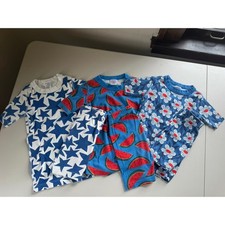 Hanna Andersson , summer cotton pajama bundle unisex size 6/7