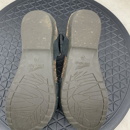 Sandali Dansko donna 36 taglia 5,5 6 scarpe nere pelle Mary Janes zoccoli regolabili - Foto 10 di 10
