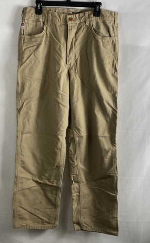 Carhartt Men's FRB159 FR Flame Resistant Loose Fit Carpenter Pants Brown 36x32
