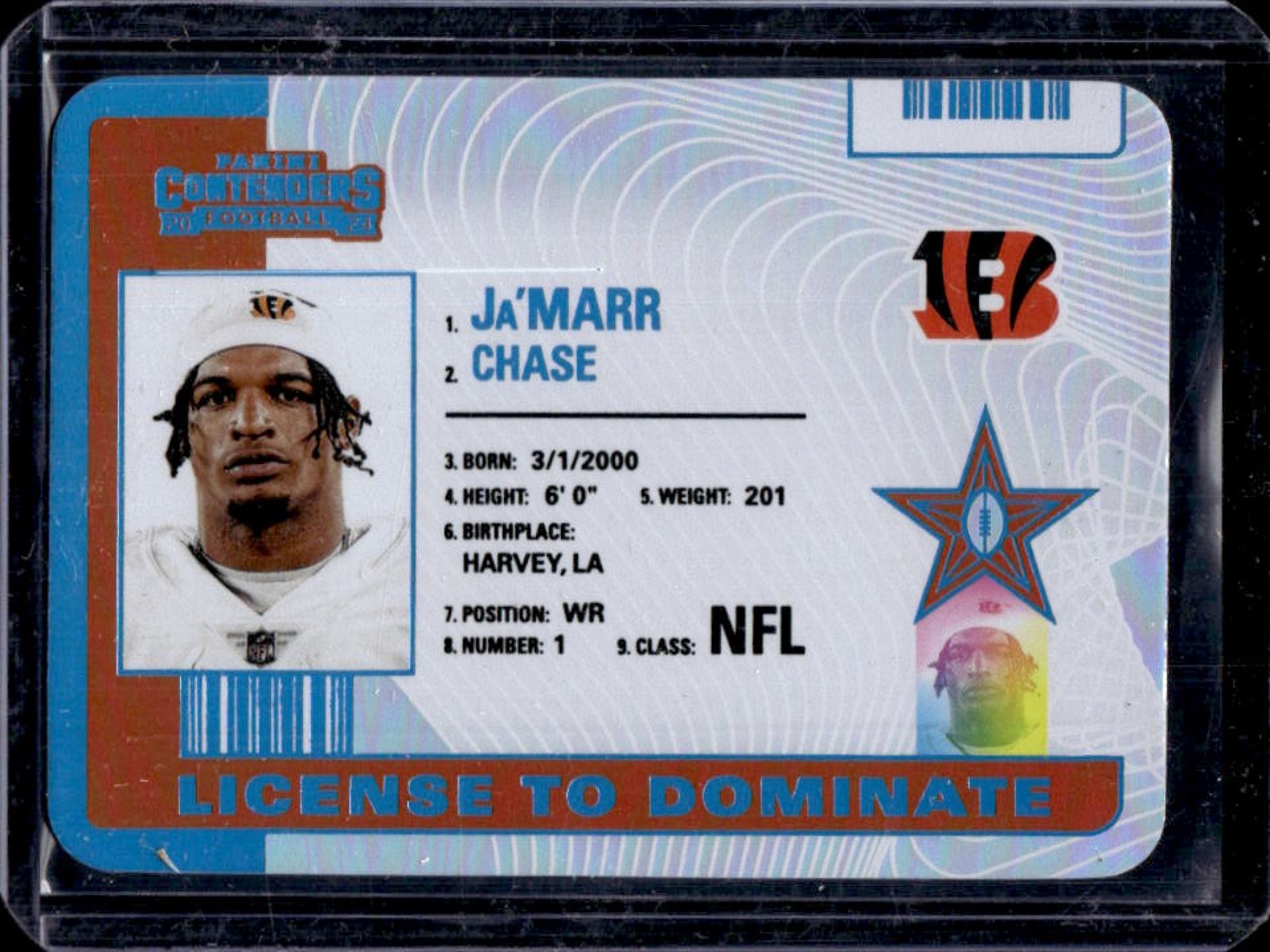 2024 Contenders Ja'Marr Chase License to Dominate #12 Bengals