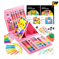 Malkoffer Kinder Shuttle Art 335 Teilig Rosa Malset Aquarell Buntstifte Set