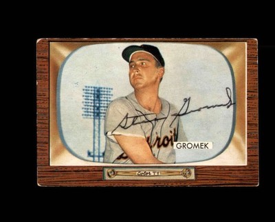 Steve Gromek Signed Original 1955 Bowman Detroit Tigers Autograph