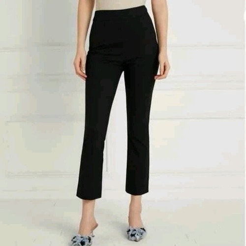 Hill House Womens Claire Pull On Black Cropped Pants Sz M NWT Office Academia