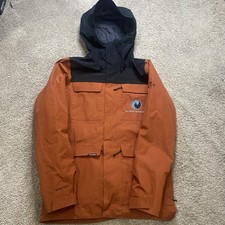 Dakine Global Sessions Ski Jacket Gore-Tex Orange Black Waterproof Zip S Men