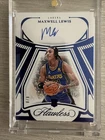 2023-24 Panini Flawless - Rookie Autos Maxwell Lewis #RAU-MAX Blue /8 (AU,RC)