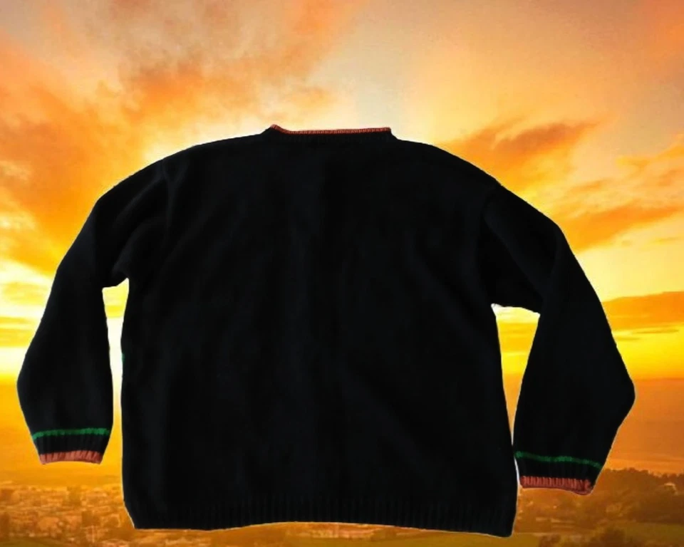 CÁRDIGAN ABOTONADO TEMÁTICO HALLOWEEN AÑOS 80-90 VINTAGE Foto 2 de 4