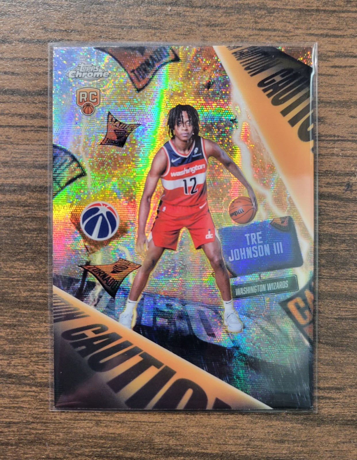 2025 Topps Chrome NBA - Tre Johnson III Rookie Advisory CASE HIT
