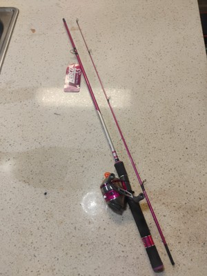 Zebco 33 The Lady's Cork Handle Spincast Reel and IM6 Graphite Fishing Rod Combo