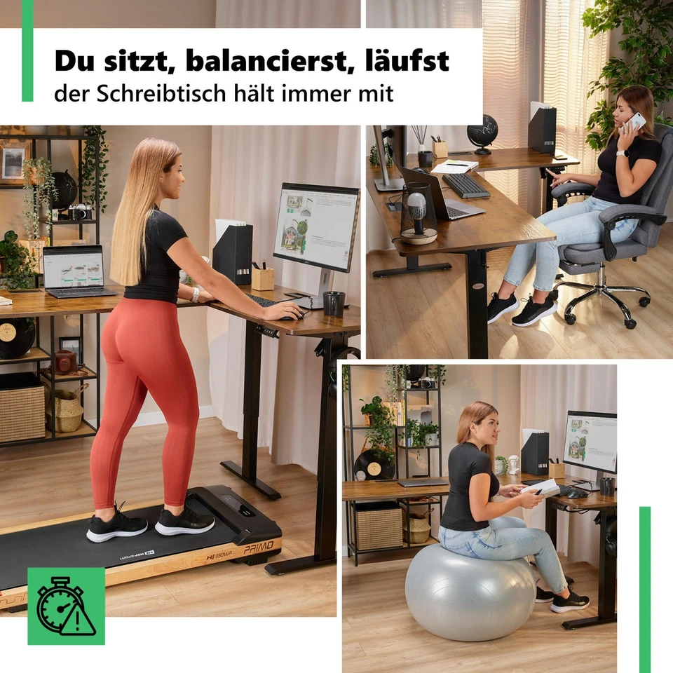 Eckschreibtisch Trani – elektrisch, höhenverstellbar, Memoryfunktion di volio - Bild 4 von 4