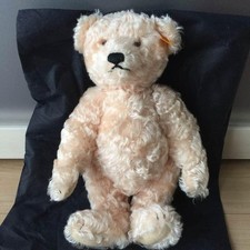 Plush Toy Steiff Classic Teddy Bear Light Rose Pink 000799 Made in Germany