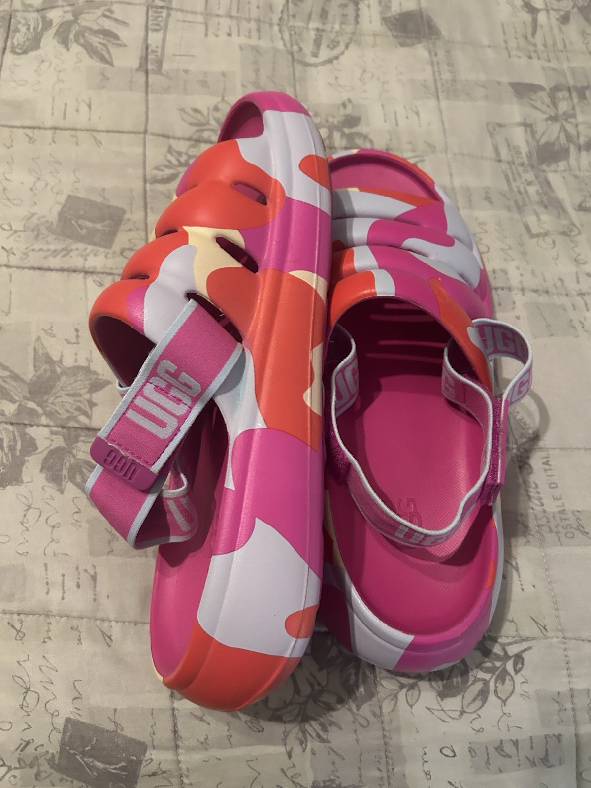 Multi Colored Ugg Rubber Slippers - image 2