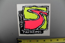 Swell Surf Magazine Surfer Neon 80's Pink Yellow OG V1B Vintage Surfing STICKER